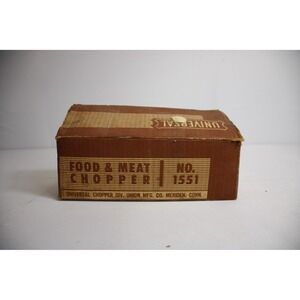 Vintage Universal Climax 1551 Food & Meat Chopper with Box Food & Meat Grinder
